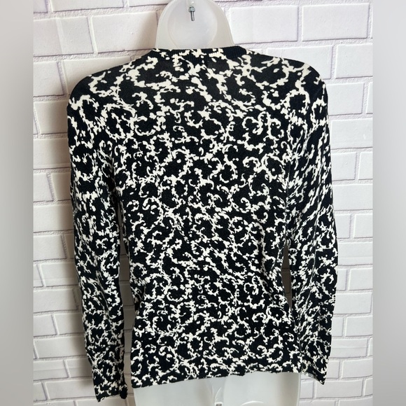 MERONA women Black and White Patterned cardigan Sweater/size S - Picture 7 of 8
